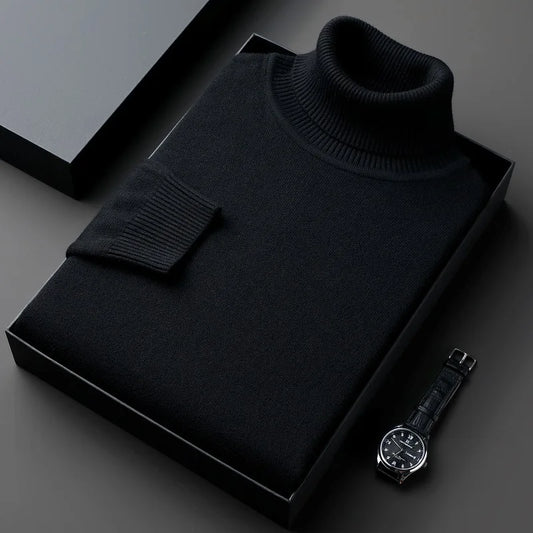 Jersey de cuello alto elegante para hombre