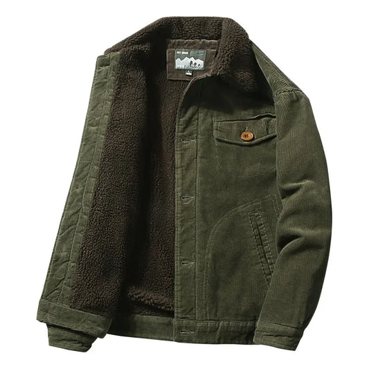 Chaqueta de invierno de terciopelo