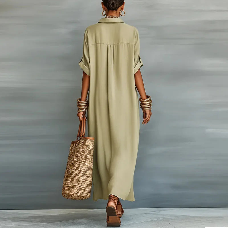 Vestido Anastasia™ | Camisero largo con botones