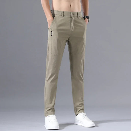 Pantalones chinos informales para hombre