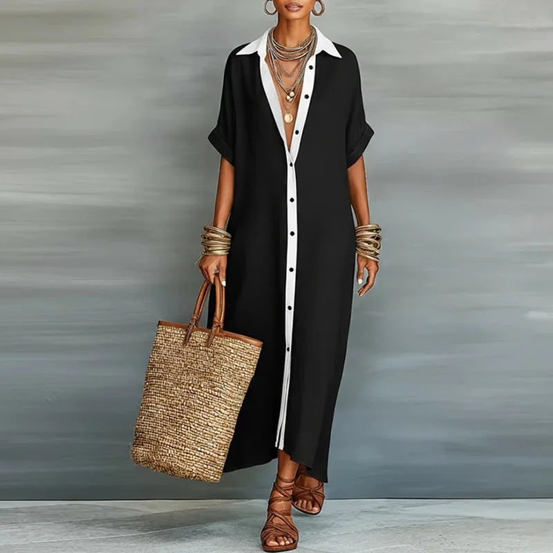Vestido Anastasia™ | Camisero largo con botones