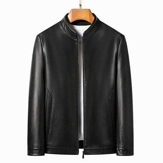 Chaqueta elegante de piel para hombre