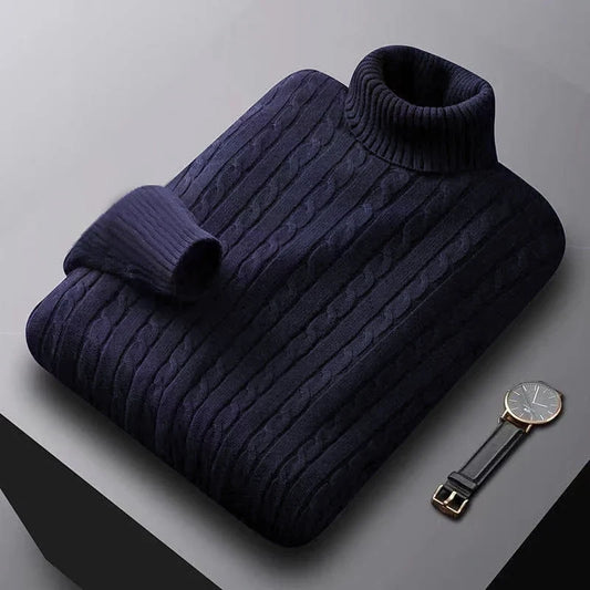 Jersey de cuello alto de alta gama para hombre