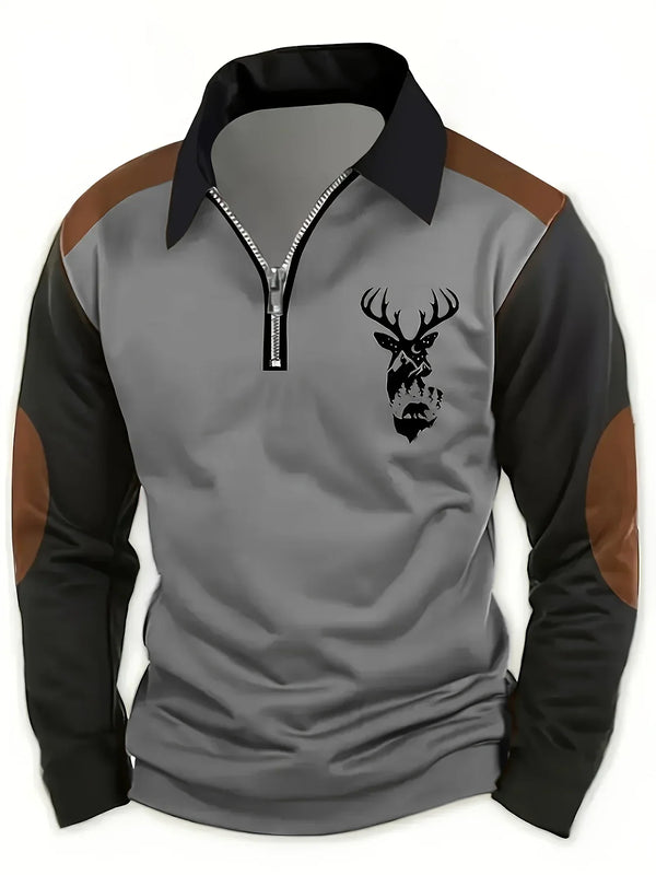 Jersey vintage con cremallera