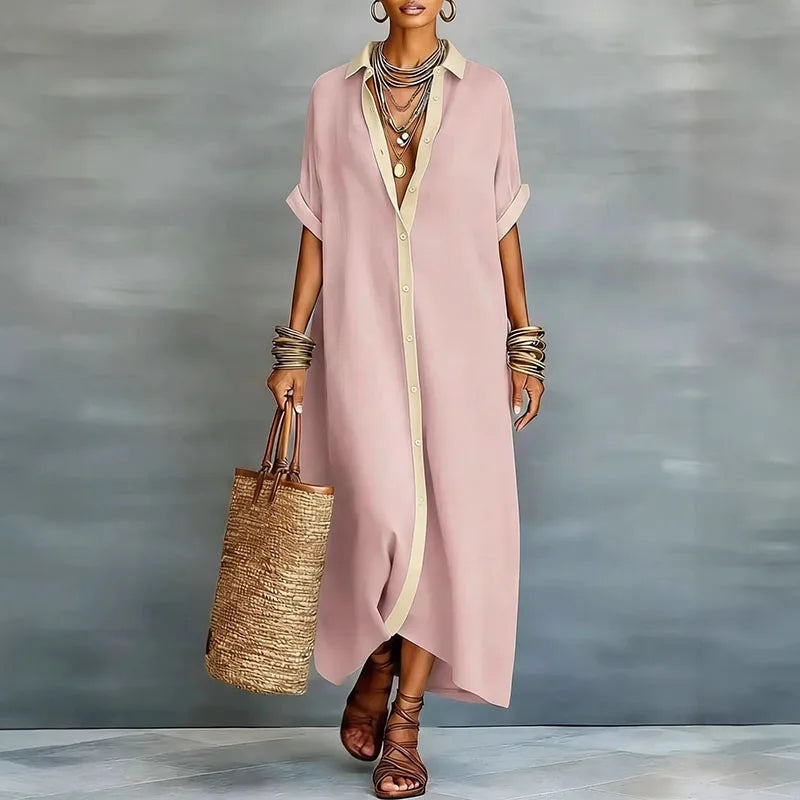Vestido Anastasia™ | Camisero largo con botones
