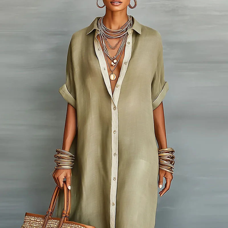 Vestido Anastasia™ | Camisero largo con botones