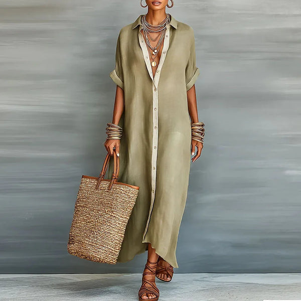 Vestido Anastasia™ | Camisero largo con botones