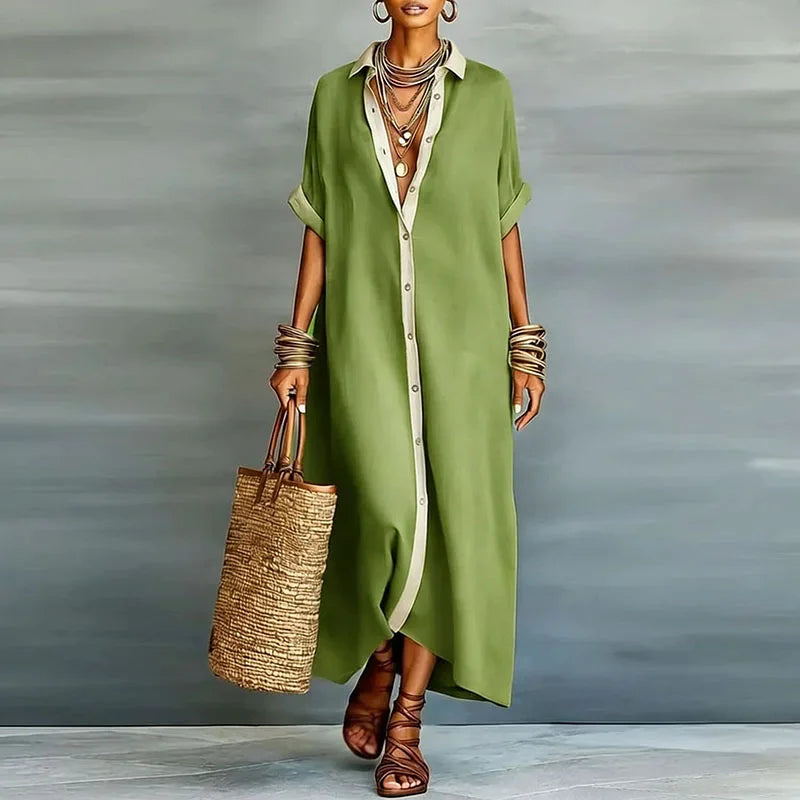 Vestido Anastasia™ | Camisero largo con botones