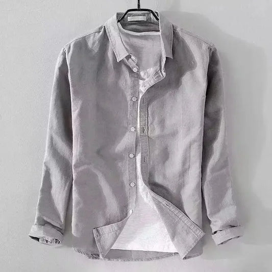 Sergio™ - Camisa azul marino premium con estilo elegante y moderno