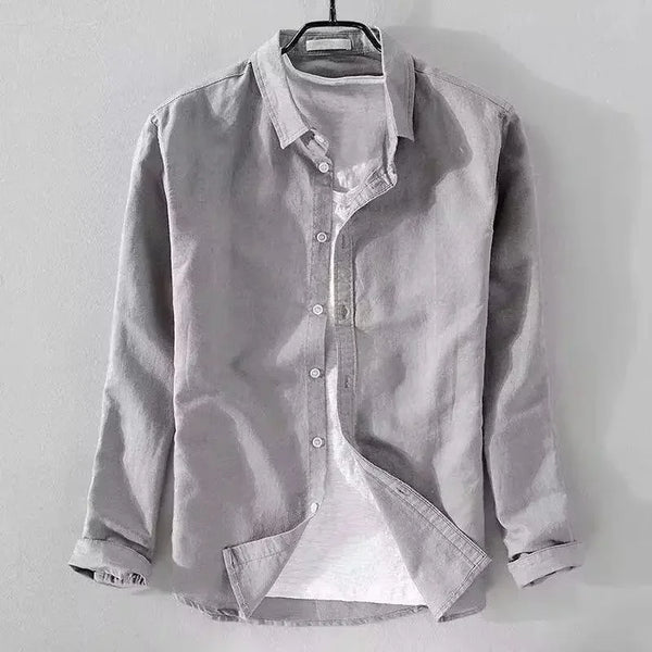 Sergio™ - Camisa azul marino premium con estilo elegante y moderno