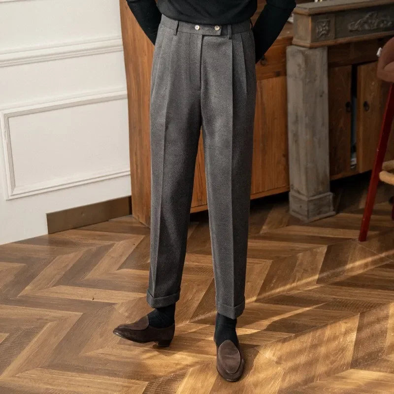 Pantalones elegantes de cintura alta