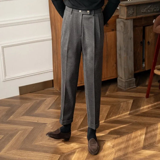 Pantalones elegantes de cintura alta
