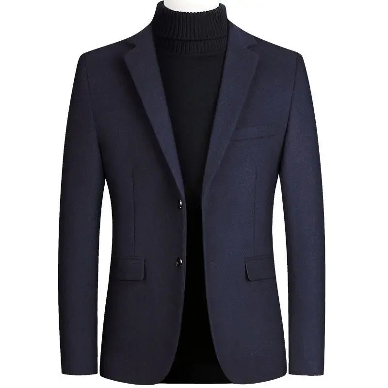 Elegante chaqueta de lana