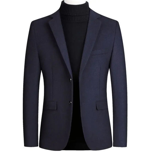 Elegante chaqueta de lana