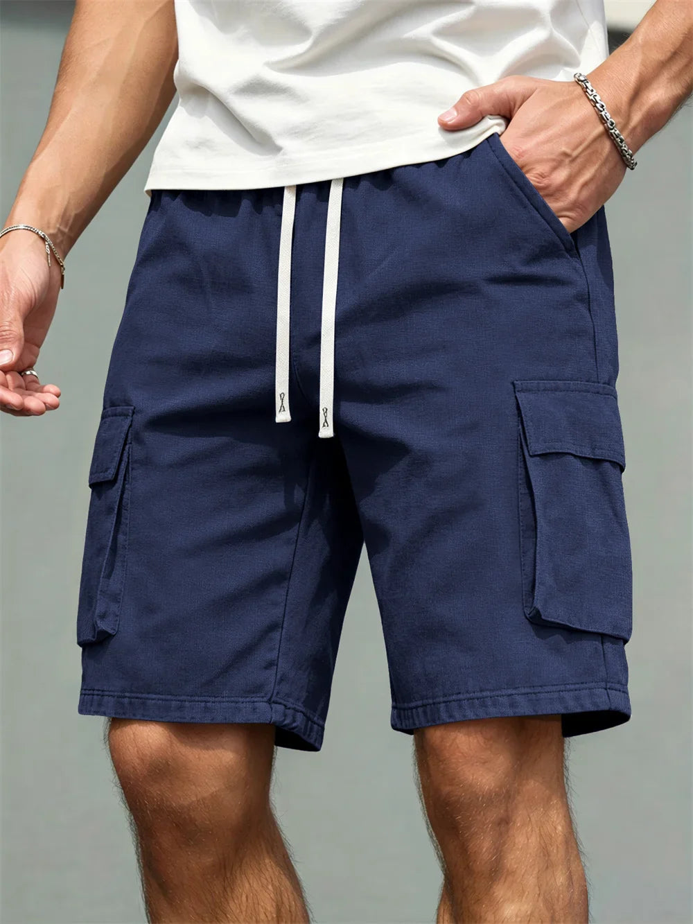Pantalones cortos tipo cargo elegantes