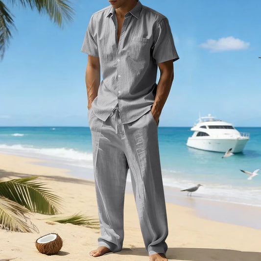 Conjunto informal de lino