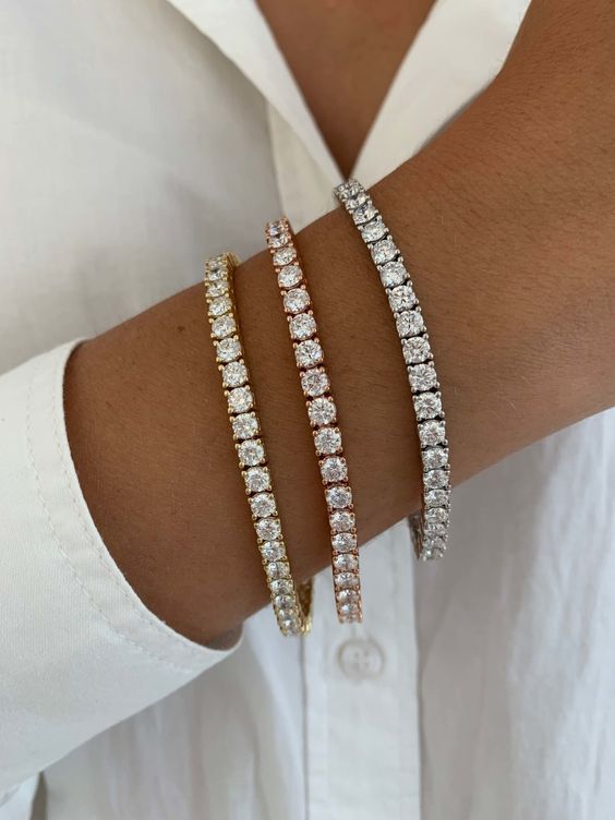Blanca™ - Pulsera Rivière brillante con elegancia sofisticada