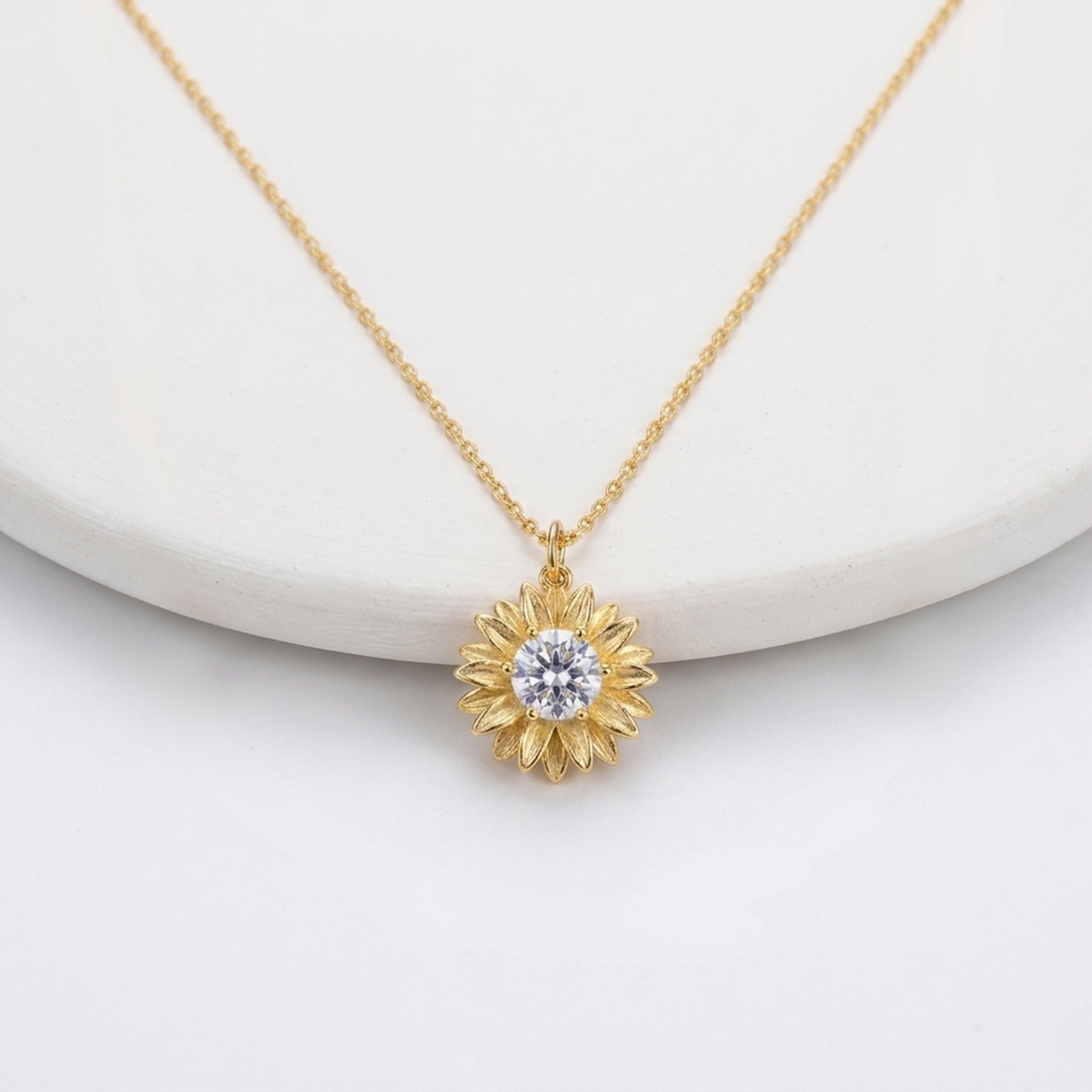 Collar Colgante de Girasol