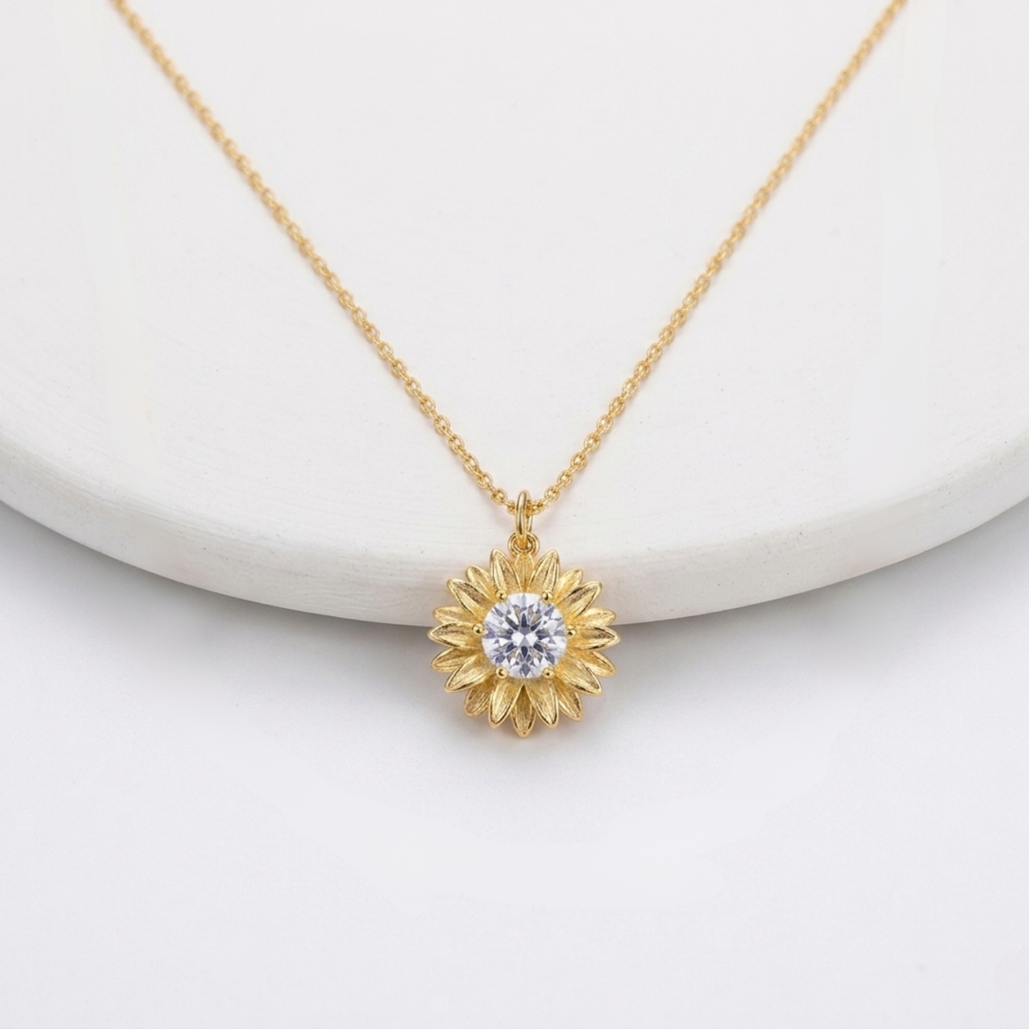 Collar Colgante de Girasol
