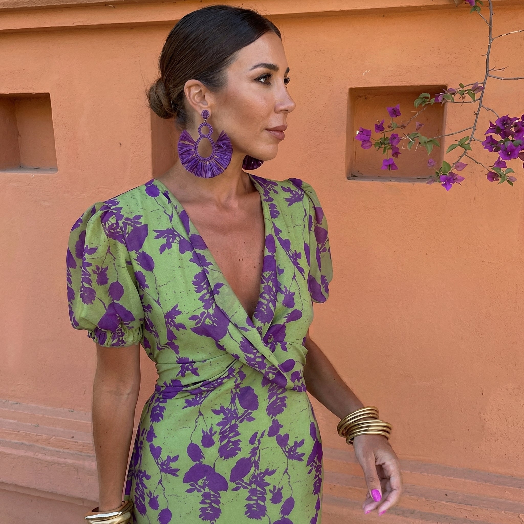 Vestido Ani ™ | Elegancia Vibrante floral que Enamora