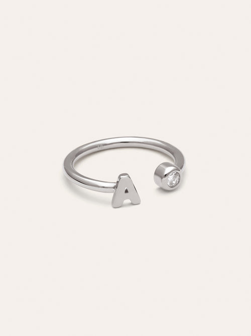 Anillo Personalizado Letter Spark Acero