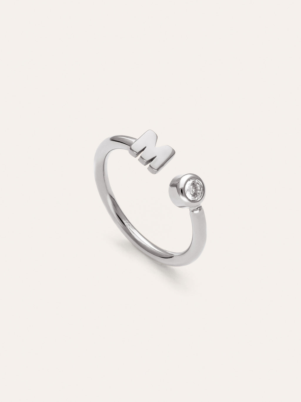 Anillo Personalizado Letter Spark Acero