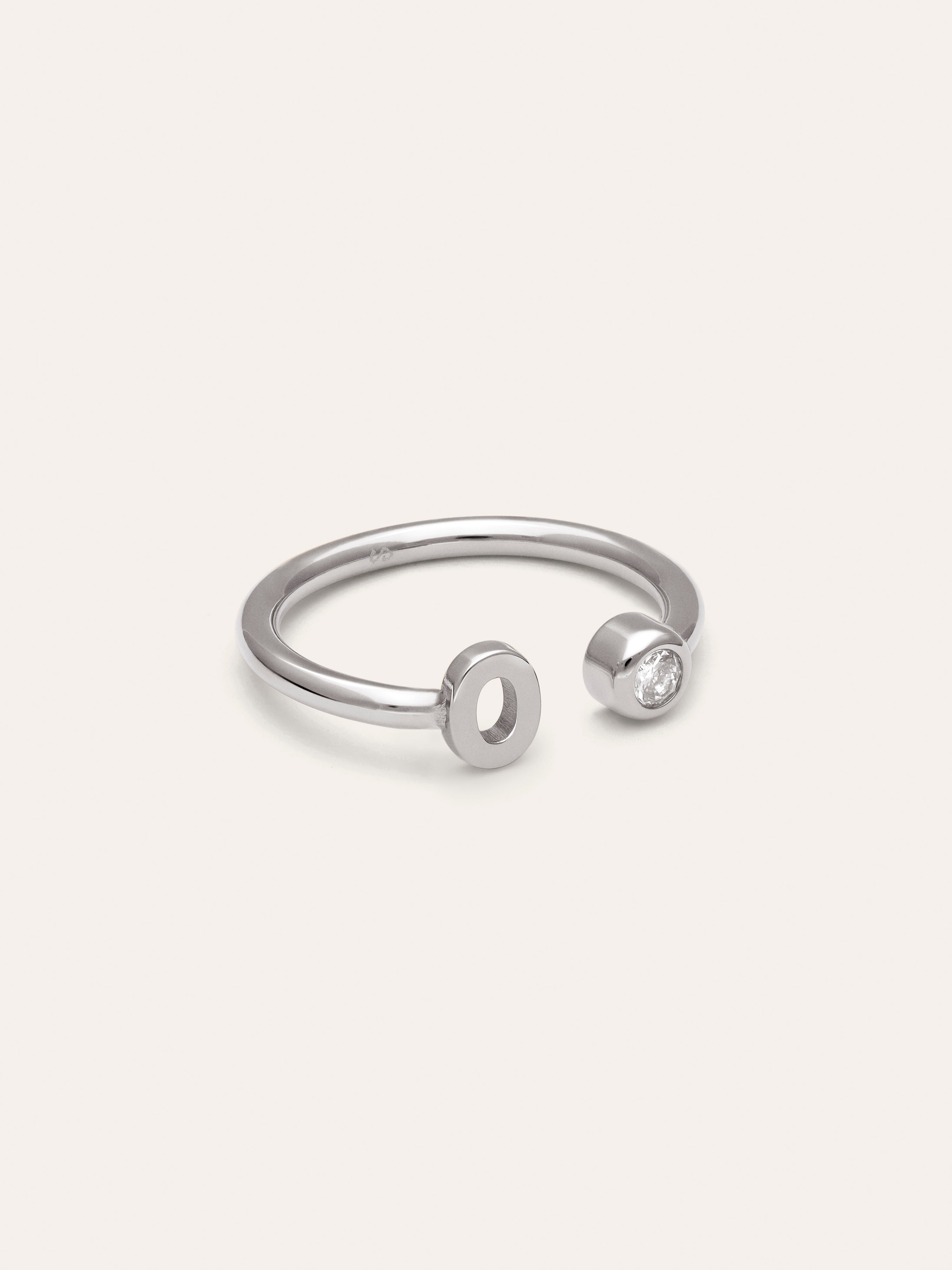 Anillo Personalizado Letter Spark Acero