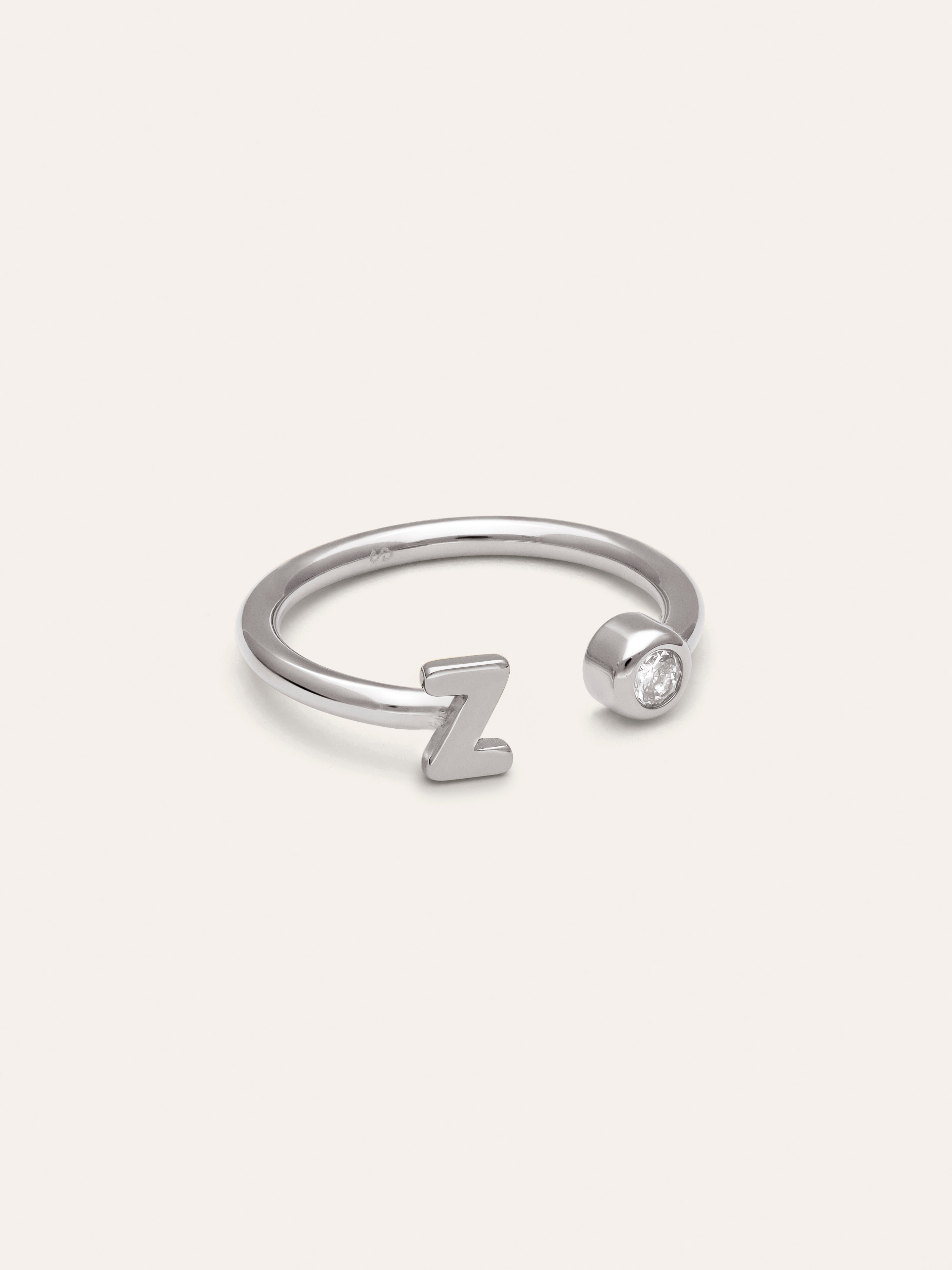 Anillo Personalizado Letter Spark Acero