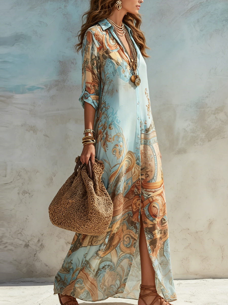 Vestido Lorna™ | Camisero Mediterráneo