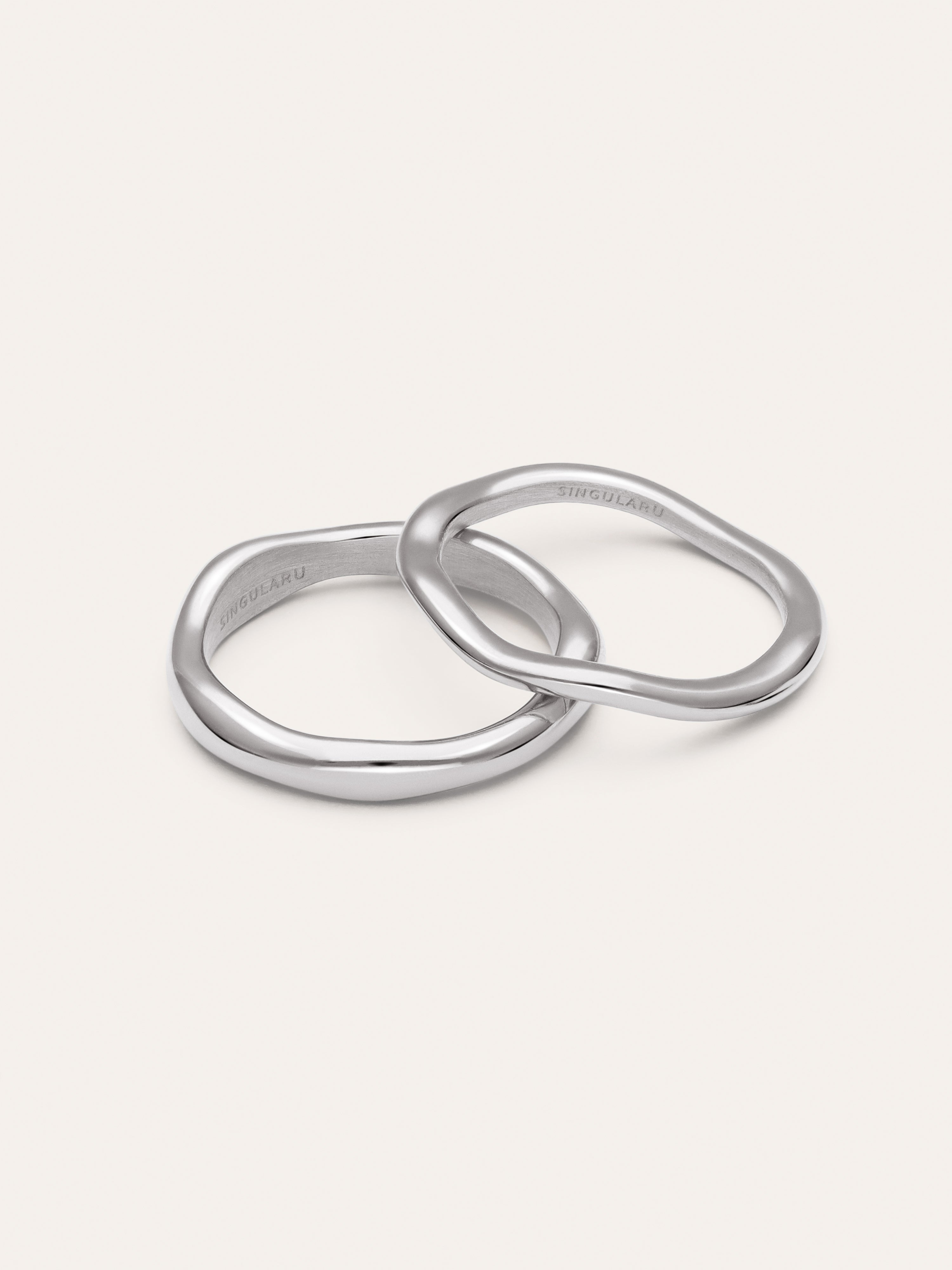 Pack 2 Anillos Nea Acero