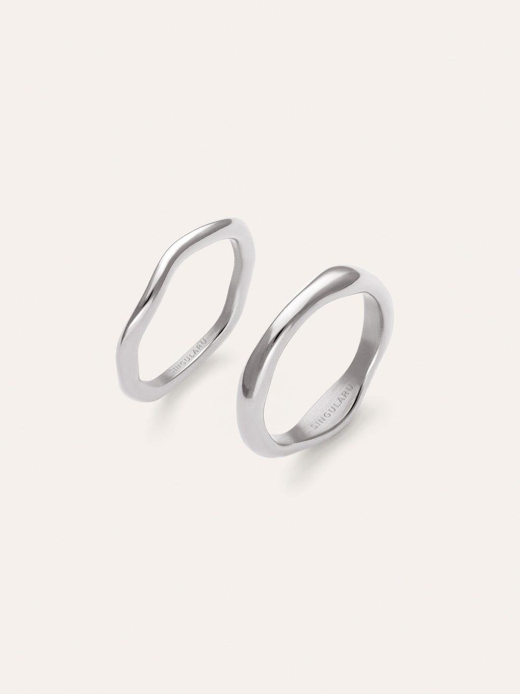Pack 2 Anillos Nea Acero
