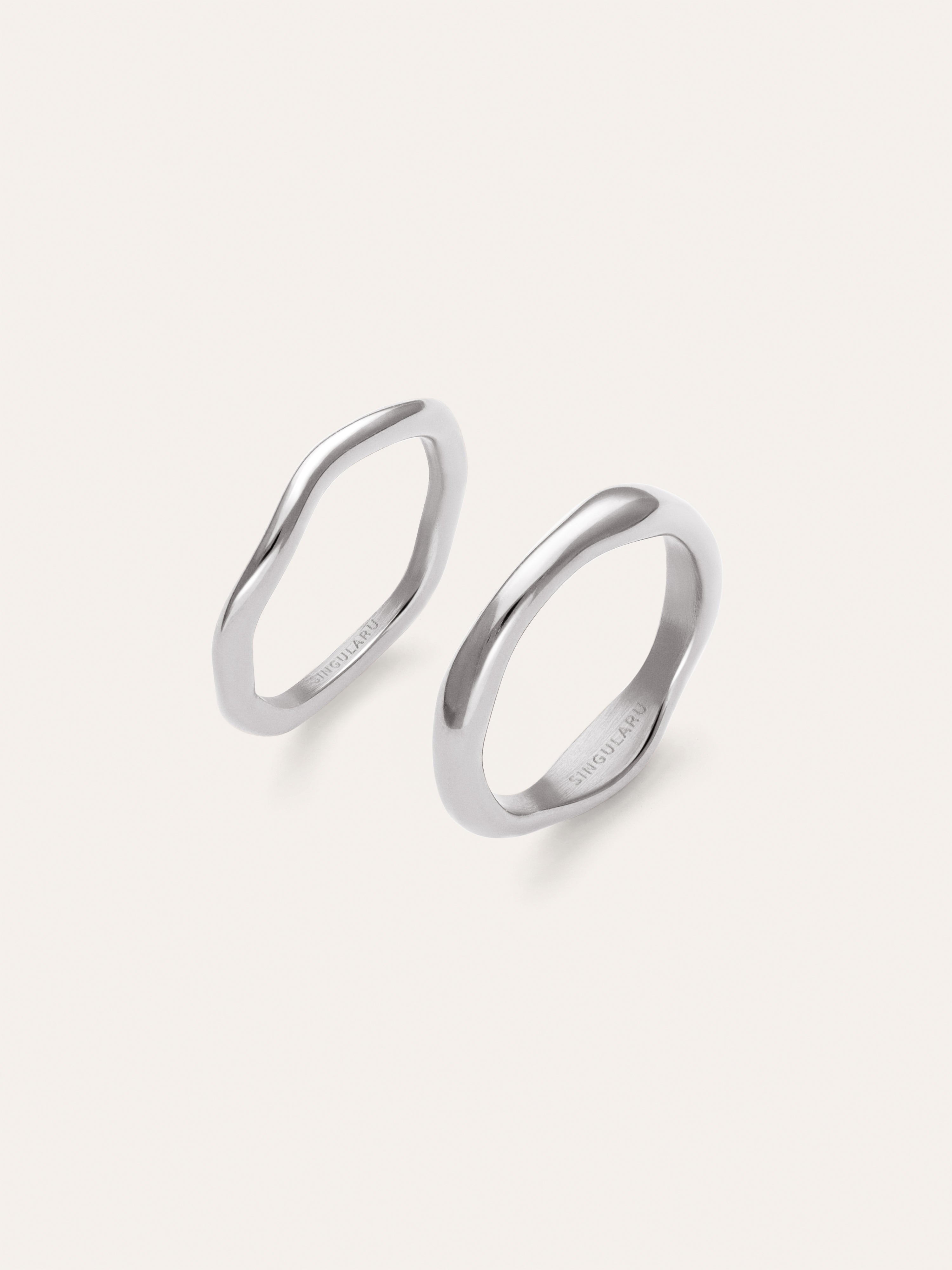 Pack 2 Anillos Nea Acero
