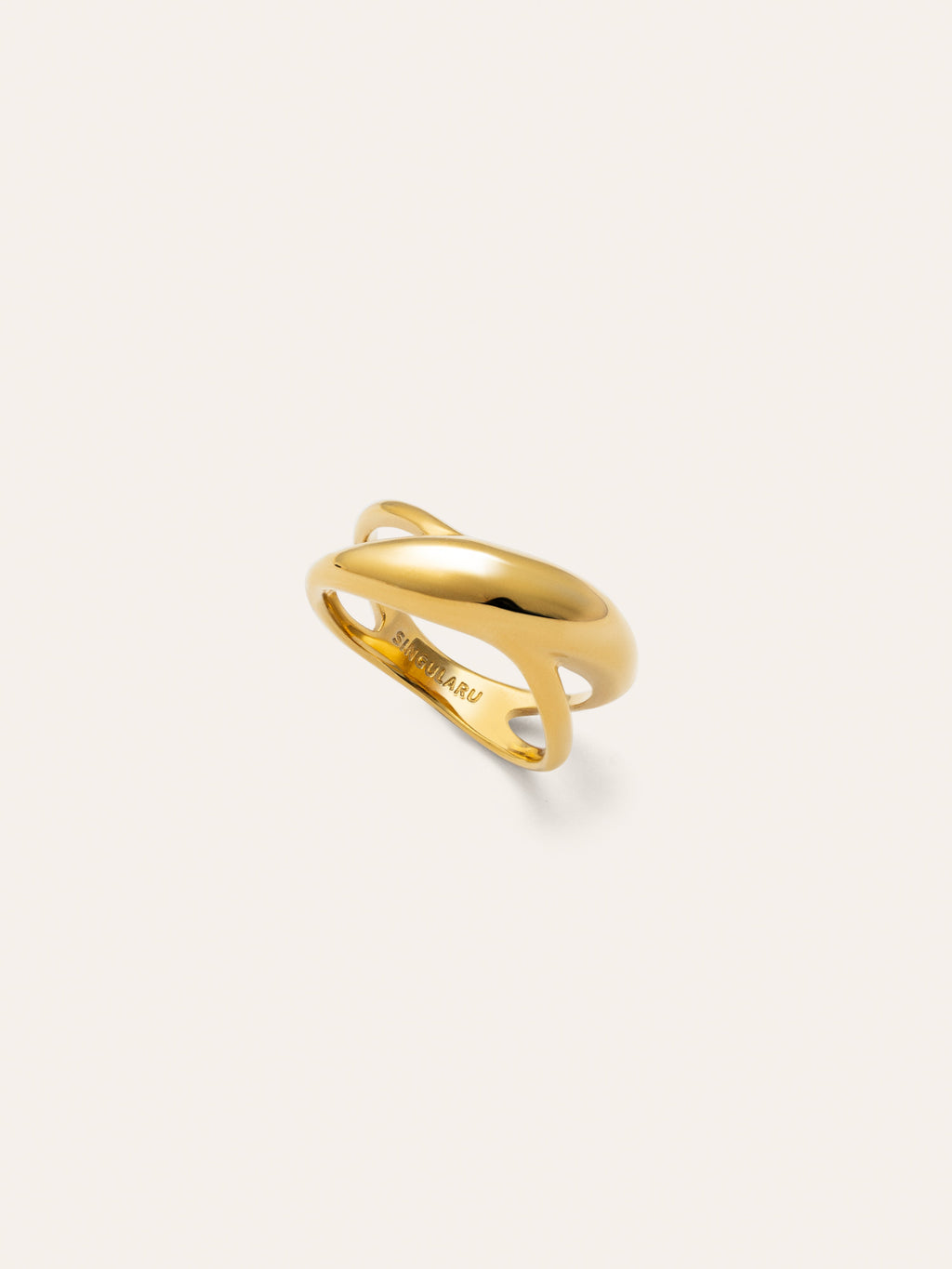 Anillo Ariel Acero Baño Oro
