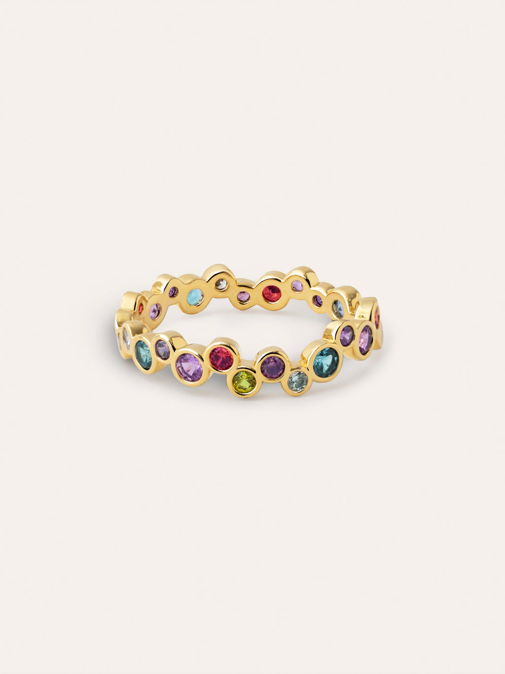 Anillo Bubbles Baño Oro