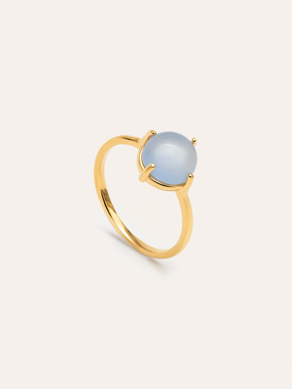 Anillo Celebrate Azul Baño Oro