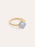 Anillo Celebrate Azul Baño Oro