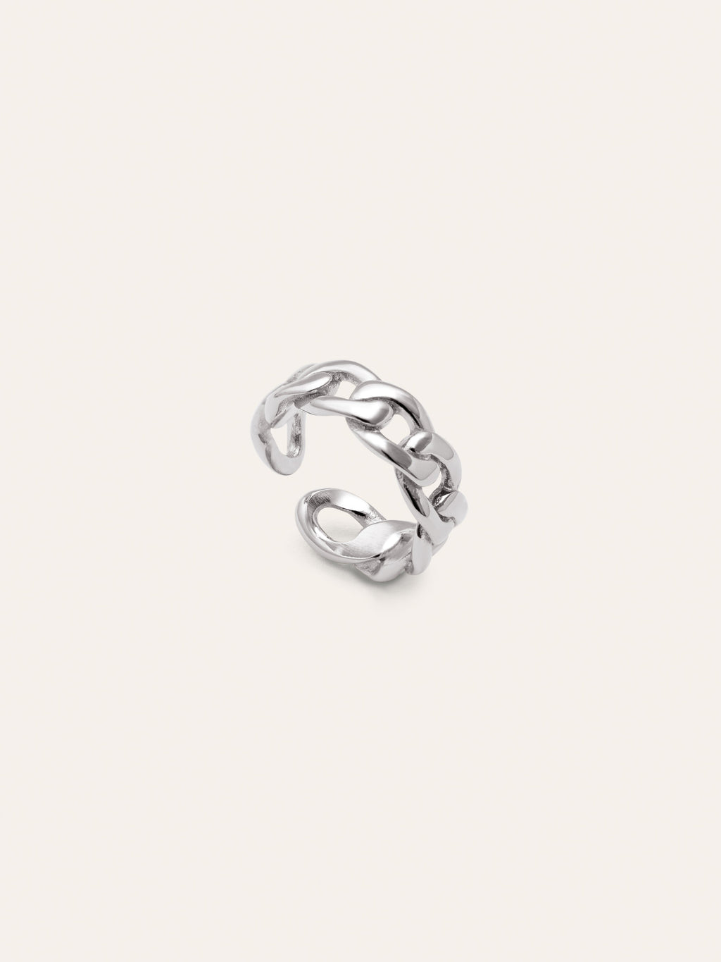Anillo Chunky Eslabón Acero