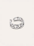 Anillo Chunky Eslabón Acero