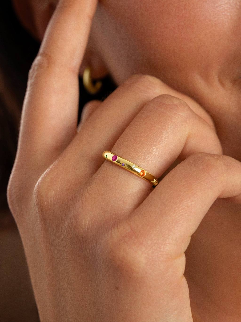 Anillo Colors Space Baño Oro