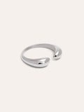 Anillo Doble Gota Acero