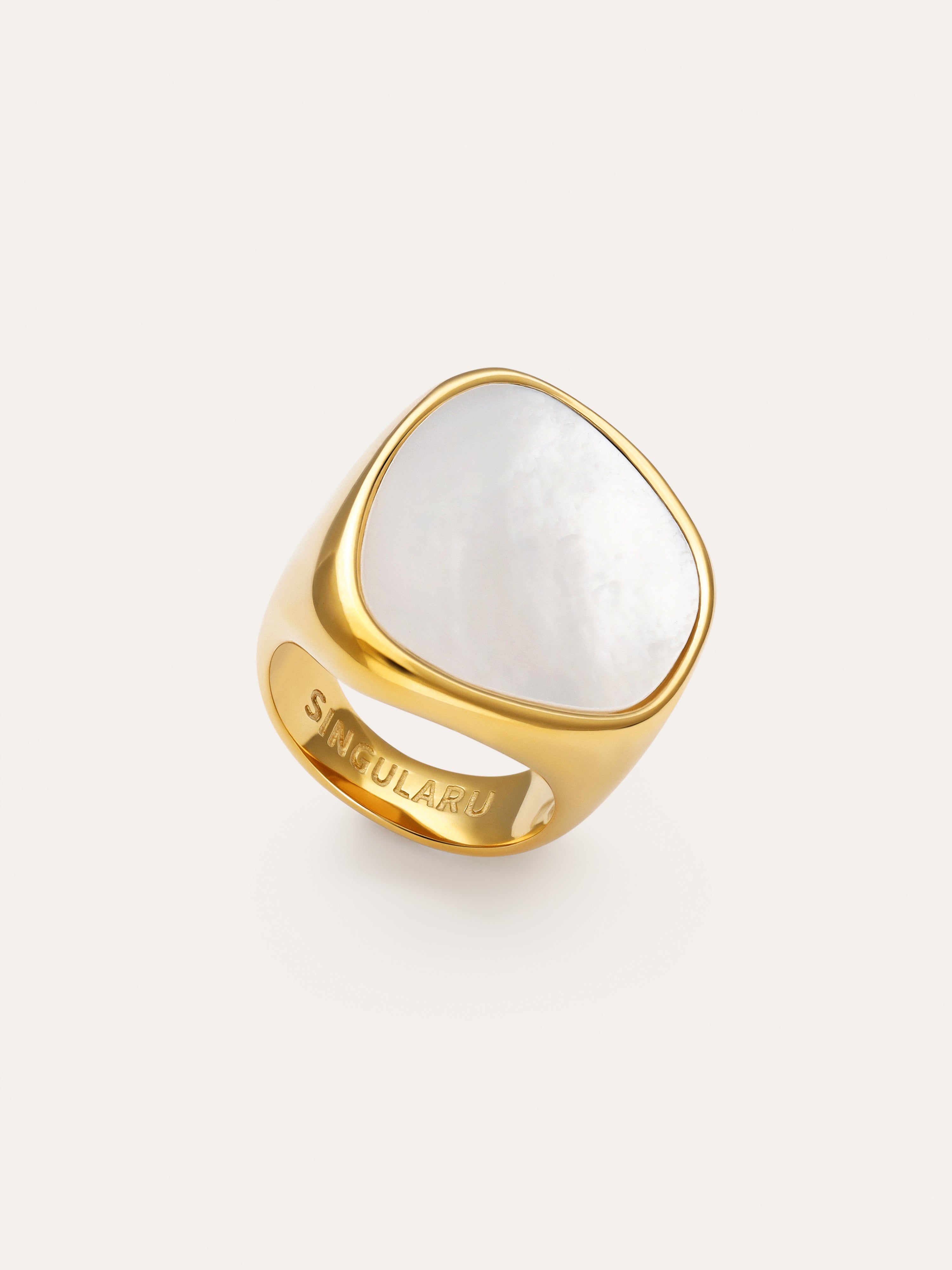 Anillo Ibiza Acero Baño Oro