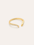 Anillo Peak Scarlett Spark Plata Baño Oro