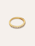Anillo Shine Plata Baño Oro