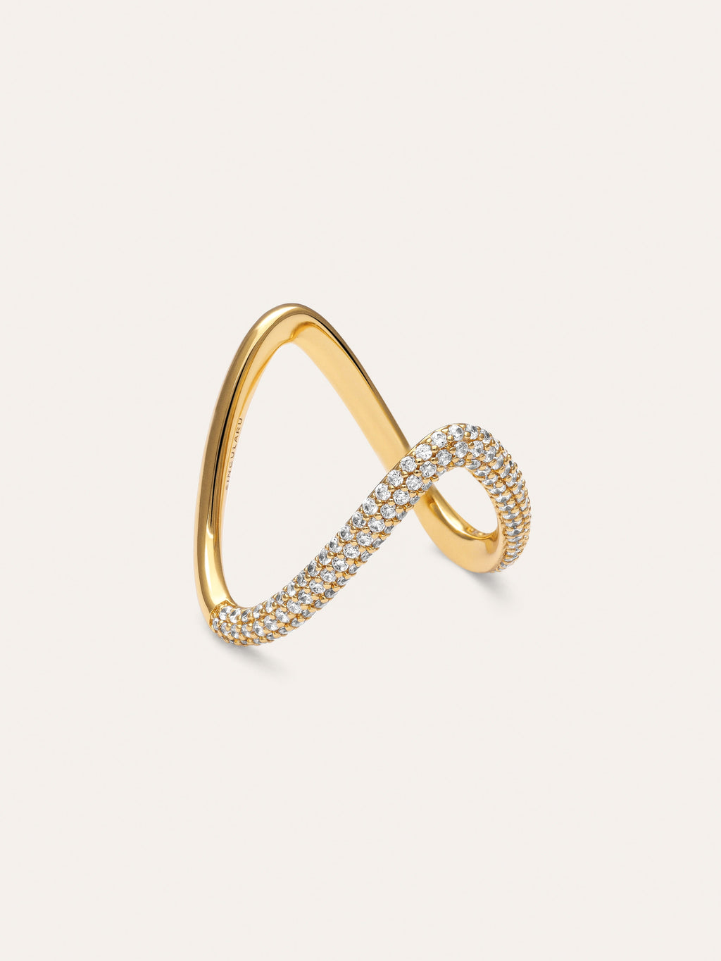 Anillo V Scarlett Baño Oro