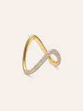 Anillo V Scarlett Baño Oro