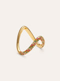 Anillo V Scarlett Dance Baño Oro