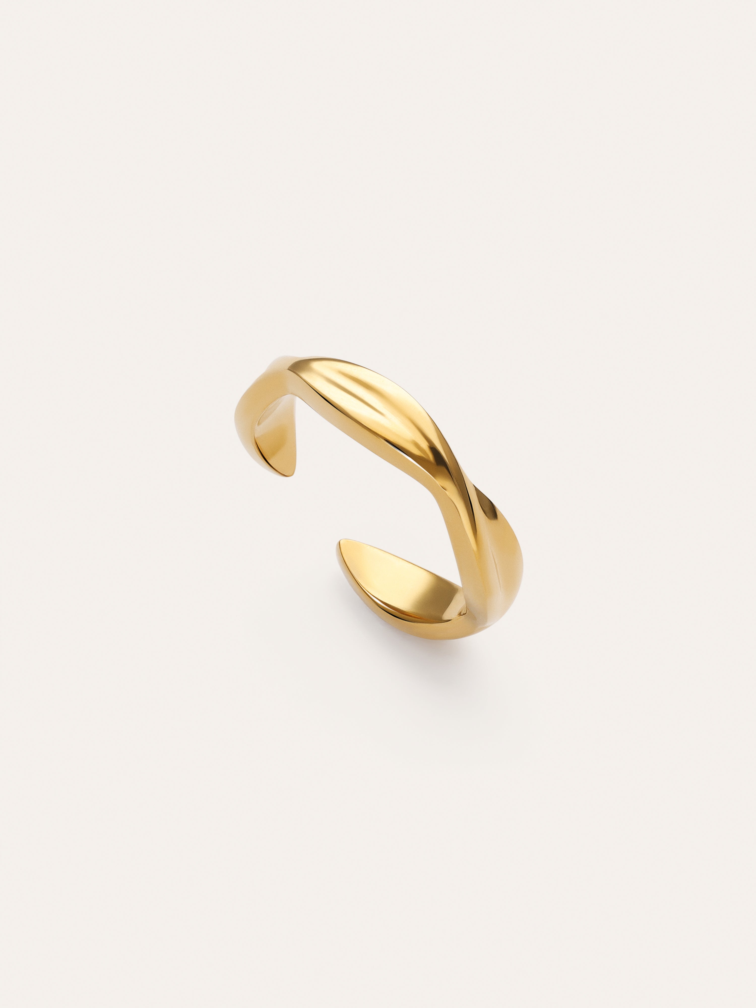 Anillo Pie Infinite Acero Baño Oro