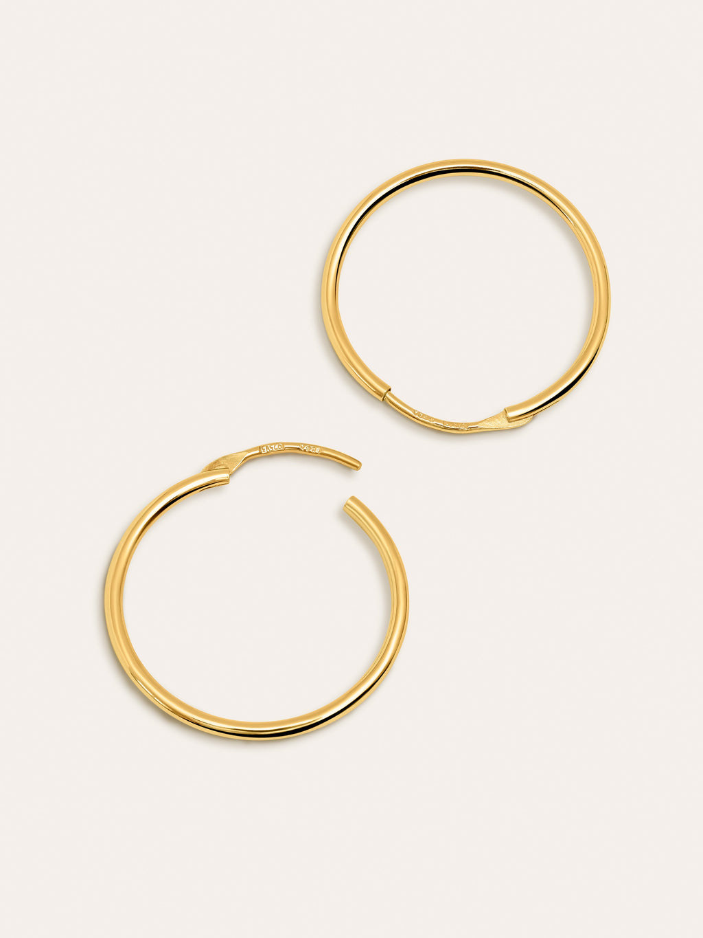 Pendientes Aro Ana M Plata Baño Oro