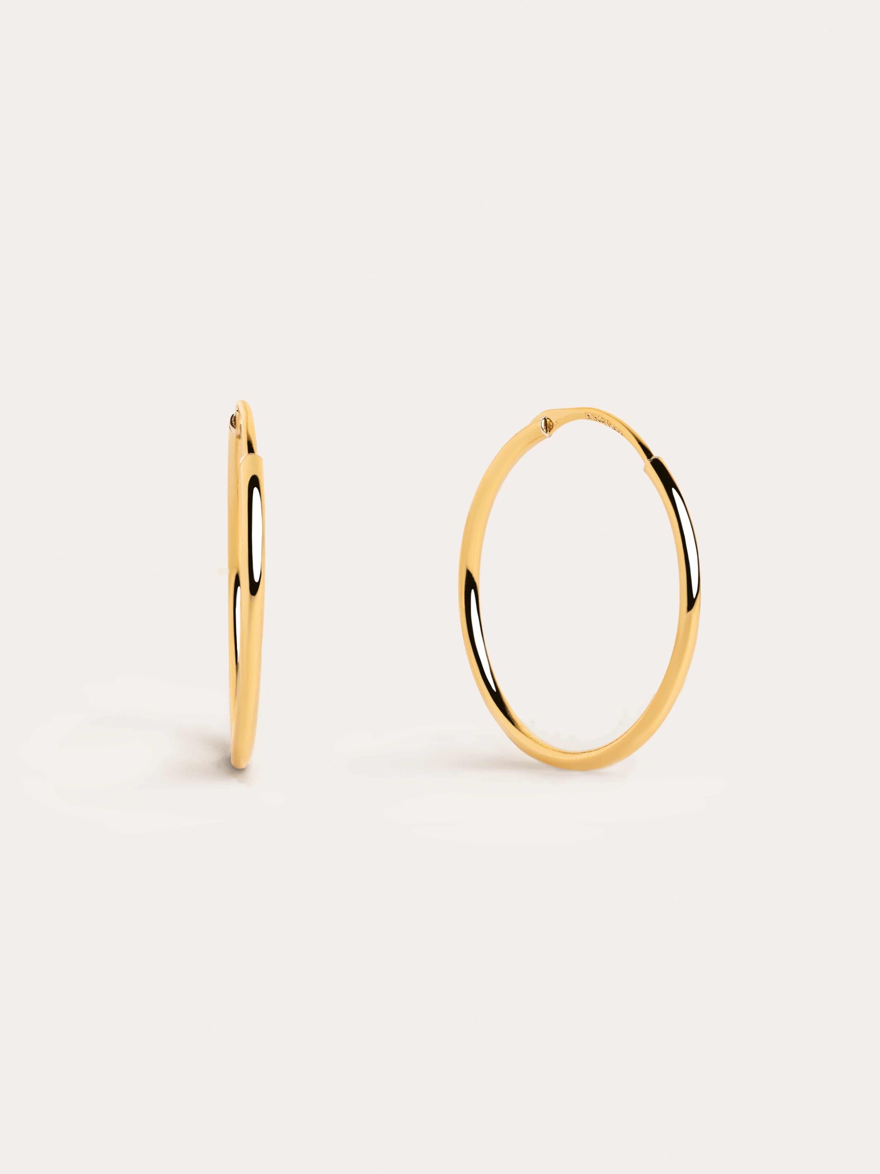 Pendientes Aro Ana M Plata Baño Oro
