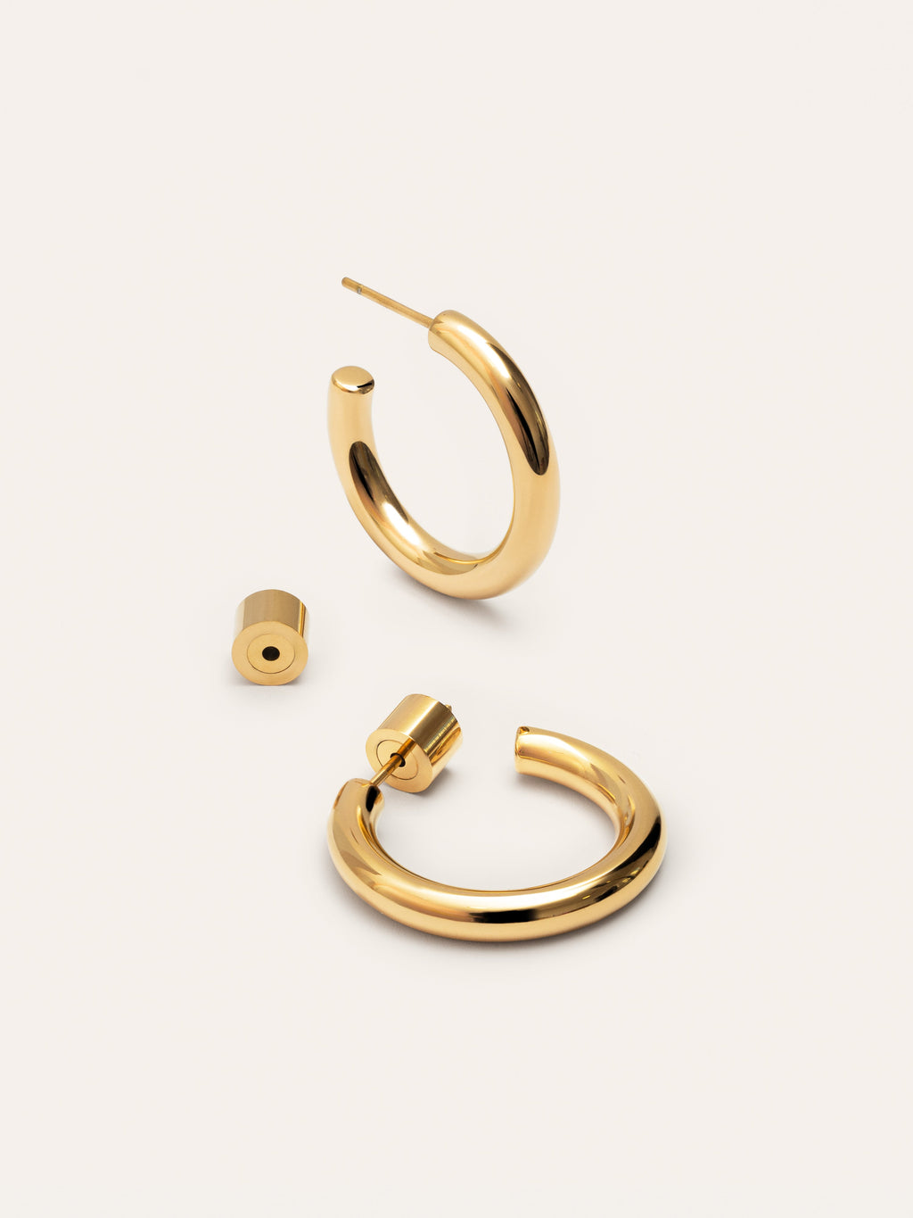 Pendientes Aro Nairobi Acero Baño Oro
